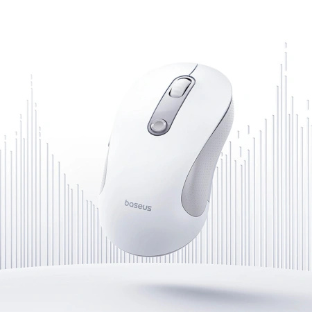 Mysz bezprzewodowa Baseus F02 ergonomiczna Bluetooth - biała