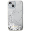 Etui Guess GUHCP14SLCSGSGH na iPhone 14 - białe Liquid Glitter Marble