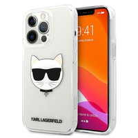 Etui Karl Lagerfeld KLHCP13XCTR na iPhone 13 Pro Max hardcase - przezroczyste Choupette Head