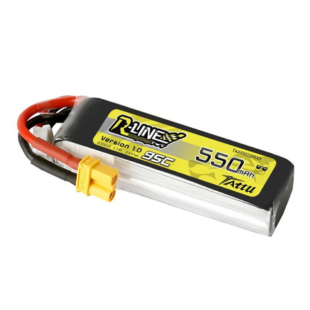 TATTU AKUMULATOR 550MAH 7.4V 95C 2S1P XT30 DO DRONÓW RC DO ZASILANIA LIPO