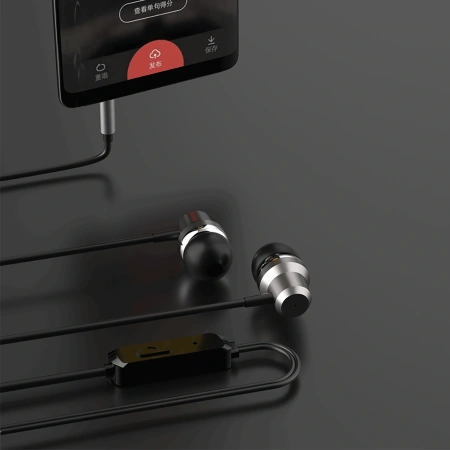 Słuchawki dokanałowe Dudao X10PRO przewodowe 3,5mm mini jack - czarne