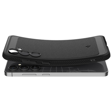 SPIGEN POKROWIEC RUGGED ARMOR DO SAMSUNG GALAXY S24 FE OCHRONA MATTE BLACK