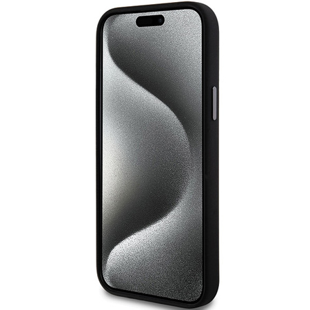 DKNY ETUI HARDCASE LIQUID SILICONE DO IPHONE 15 PLUS 14 PLUS METAL LOGO