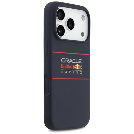 Etui Red Bull Silicone Horizontal        Centered Logo MagSafe do iPhone 17 Pro Max granatowy