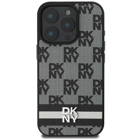 DKNY ETUI HARDCASE DO IPHONE 16 PRO MAX 6,9 Z PASKIEM CHEQUERED STRIPES