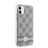 DKNY ETUI HARDCASE DO IPHONE 11 Xr 6.1 IML CHECKERED MONO STRIPES