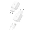 USAMS ŁADOWARKA 2XUSB 18W DO IPHONE 11 12 13 14 Z KABLEM DO LIGHTNING