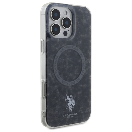 U.S. POLO ASSN. ETUI DO IPHONE 16 PRO MAX 6.9 DO MAGSAFE RING IML CZARNE