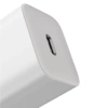 Szybka ładowarka sieciowa Baseus Si USB-C 25W 3A z kablem USB-C / USB-C 1m - biały
