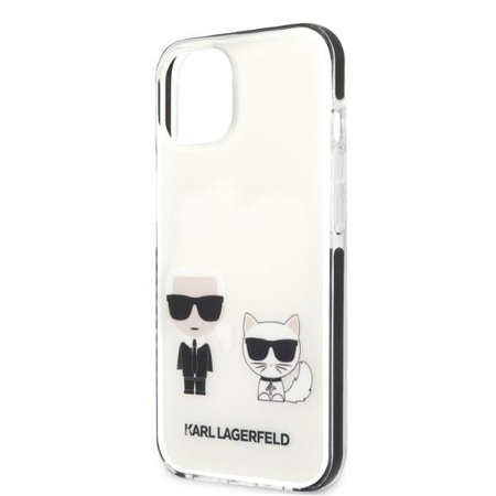 Etui Karl Lagerfeld KLHCP13STPEKCW na iPhone 13 mini hardcase - białe Karl&Choupette