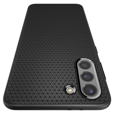 SPIGEN ETUI LIQUID AIR GALAXY S21+ PLUS MATTE BLACK OCHRONNE ANTYPOŚLIZGOWE