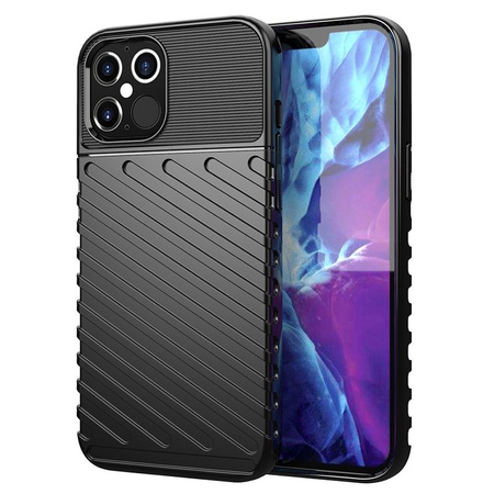 Thunder Case elastyczne pancerne etui pokrowiec OnePlus 9 Pro czarny