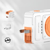 Ładowarka hybrydowa 4smarts 6w1          USB-C/USB-A PD 22.5W z powerbankiem 10 000 mAh, ładowanie indukcyjne Qi, kabel USB-C, biały