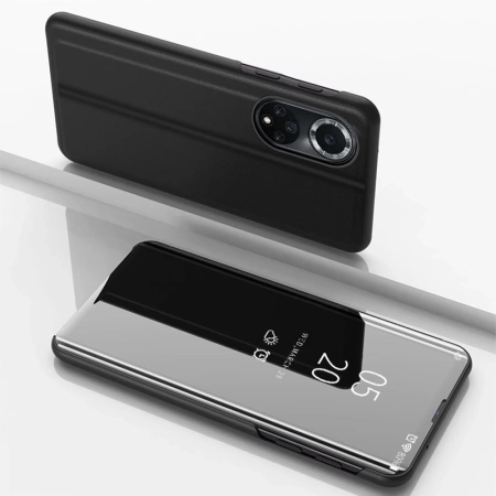 Clear View Case etui Huawei nova 9 pokrowiec z klapką czarne