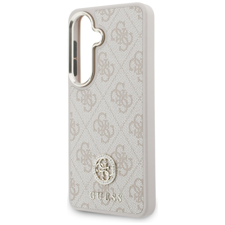 Guess nakładka 4G Big Rhinestone Triangle Strap MagSafe do Samsung Galaxy S26 różowa
