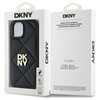 DKNY ETUI DO IPHONE 15 6.1 QUILTED STACK LOGO Z LUKSUSOWYM WYKOŃCZENIEM