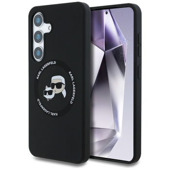 KARL LAGERFELD ETUI SILICONE DOUBLE HEADS AND CIRCLE DO MAGSAFE DO SAMSUNG