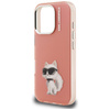 Etui Karl Lagerfeld IML Aquarelle        Choupette & Logo do iPhone 16 Pro Max różowy