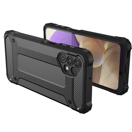 Hybrid Armor pancerne hybrydowe etui pokrowiec Samsung Galaxy A32 5G czarny