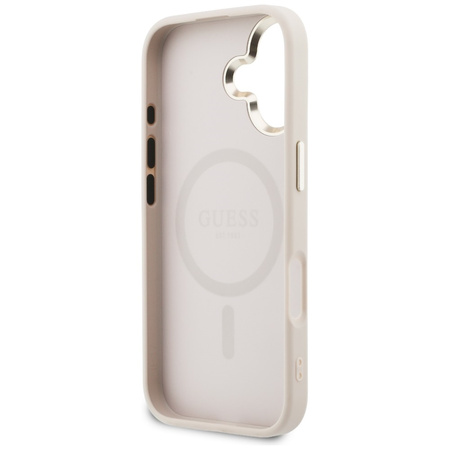 Etui Guess Perforated 4G MagSafe do iPhone 17 różowy