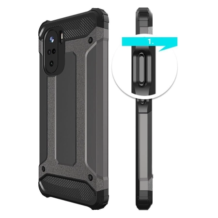 HURTEL ETUI PANCERNE HYBRYDOWE DO XIAOMI REDMI K40 PRO+ K40 PRO K40 POCO F3