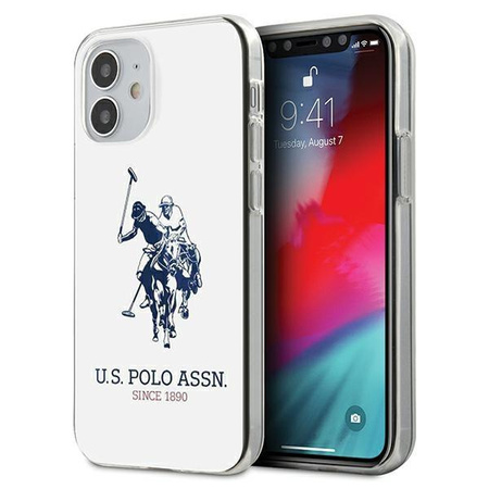 Etui U.S. Polo Assn. Shiny Big Logo na iPhone 12 mini - białe Shiny Big Logo