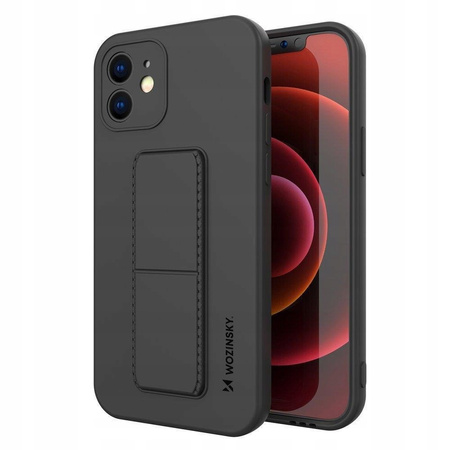 WOZINSKY ETUI KICKSTAND DO IPHONE XS MAX SILIKONOWE Z PODSTAWKĄ STYLIZOWANE