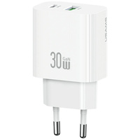 USAMS ŁADOWARKA SIECIOWA CC316 30W 1XUSB-C 1XUSB-A DO SAMOCHODU SZYBKIE