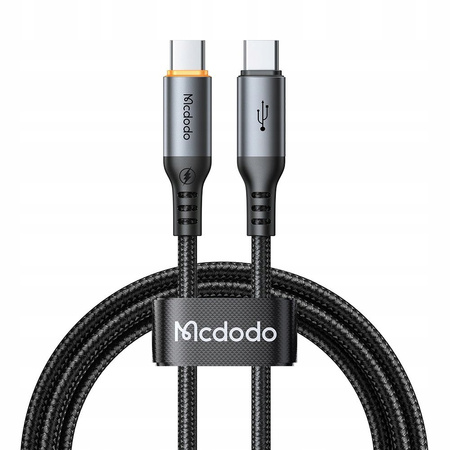 MCDODO KABEL USB-C USB-C SZYBKIE ŁADOWANIE USB TYP C 100W 1M POWER OFF LED