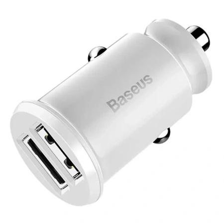 BASEUS ŁADOWARKA SAMOCHODOWA 2x USB 5V 3.1A DO TELEFONÓW I TABLETÓW SZYBKA