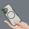 HURTEL ETUI SILIKONOWE CASE POKROWIEC DO MAGSAFE IPHONE 16 ZIELONE LEADING