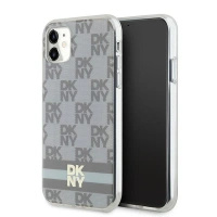 DKNY ETUI HARDCASE DO IPHONE 11 Xr 6.1 IML CHECKERED MONO STRIPES