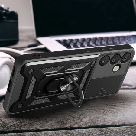 HURTEL ETUI PANCERNE HYBRID ARMOR CAMSHIELD DO SAMSUNG GALAXY S25+ Z OSŁONĄ