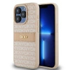 DKNY ETUI HARDCASE DO IPHONE 15 PRO LEATHER MONO STRIPE Z METALOWYM LOGO