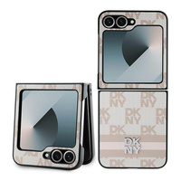 DKNY ETUI CASE DO TELEFONU SAMSUNG Z FLIP 6 F741 PASKI Z RÓŻOWYM WZOREM