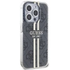 Etui Guess IML 4G Gold Stripe na iPhone 15 Pro - czarne