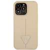 Guess GUHCP14LPSATLE iPhone 14 Pro 6,1" beżowy/beige hardcase SaffianoTriangle Logo