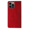 Magnet Strap Case etui iPhone 14 Plus pokrowiec z klapką portfel mini smycz podstawka czerwone