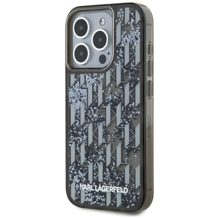KARL LAGERFELD ETUI LIQUIDE GLITTER MONOGRAM GRADIENT DO IPHONE 15 PRO MAX