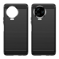 Carbon Case etui do Infinix Note 12 (2023) / Infinix Note 12 Pro elastyczny silikonowy karbonowy pokrowiec czarne