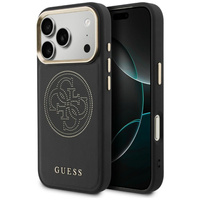 Etui Guess Perforated 4G MagSafe do      iPhone 17 Pro czarny
