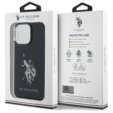 U.S. POLO ASSN. ETUI CASE POKROWIEC DO IPHONE 15 PRO MAX 6,7 SHINY BIG LOGO
