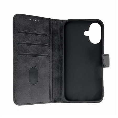 HURTEL ETUI LEATHER BOOK CASE DO IPHONE 16 OCHRONNE ETUI SKÓRZANE Z FUNCJĄ