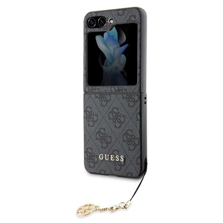Etui Guess 4G Charms Collection na Samsung Galaxy Z Flip 5 - szare