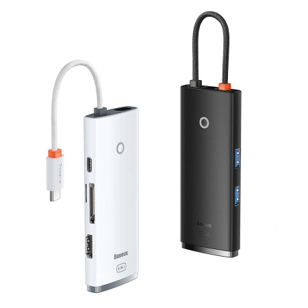 BASEUS LITE SERIES HUB USB C 2X USB 3.0 PD HDMI 1.4 SD TF DO LAPTOP TELEFON
