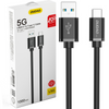 Dudao kabel przewód USB - USB Typ C Super Fast Charge 1 m czarny (L5G-Black)