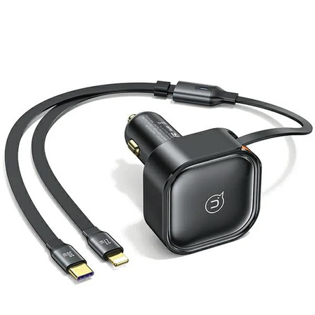 USAMS ŁADOWARKA SAMOCHODOWA 30W PD ZWIJANY KABEL DO MAGSAFE IPHONE 12 13 14