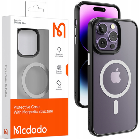 Etui Magnetyczne, czarne, do iPhone 14 ,McDodo