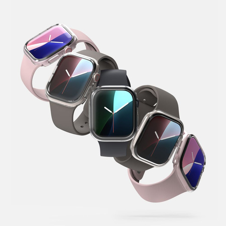 RINGKE ETUI SLIM 2-PACK DO APPLE WATCH 10 46 MM PRZEZROCZYSTY MATOWY CZARNY