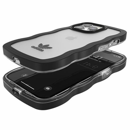 Etui Adidas OR Wavy Case na iPhone 13 Pro /13 czarny-przezroczysty/black-- przezroczyste 51900